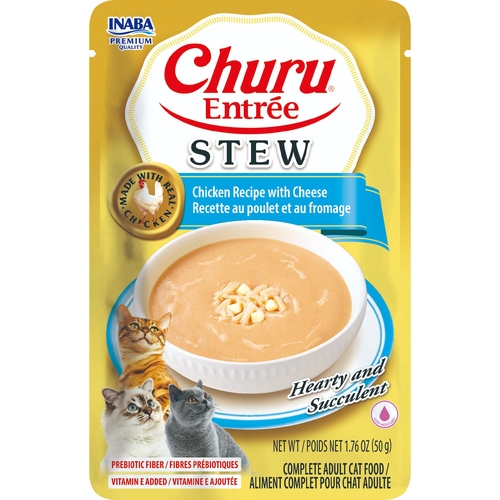 Inaba Cat Churu Entree Stew Chckn Cheese 50G 6Pk Srt (Om6)
