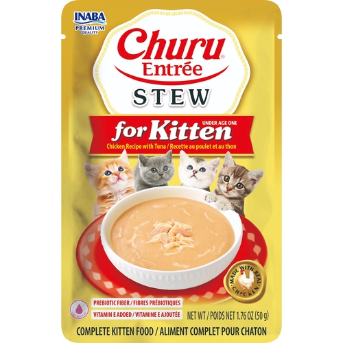 Inaba Cat Churu Ent Stew Chckn W For Kttn 50G 6Pk Srt (Om6)