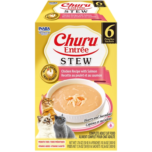 Inaba Cat Churu Entree Stew Chicken W Salmon 6X50G