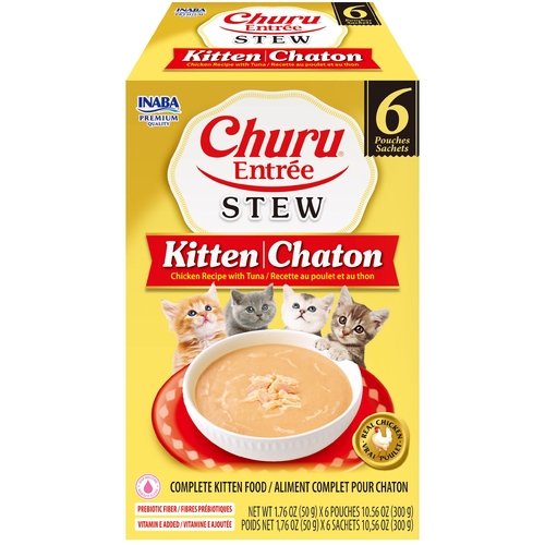 Inaba Cat Churu Entree Stew Chicken Tuna For Kitten 6X50G