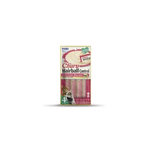Inaba Cat Churu Puree Hairball Control Chicken 56G 6Pk (Om6) 