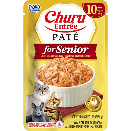 Inaba Cat Churu Ent Pate Chckn Tuna Snr 10+ 50G 6Pk Srt (Om6)