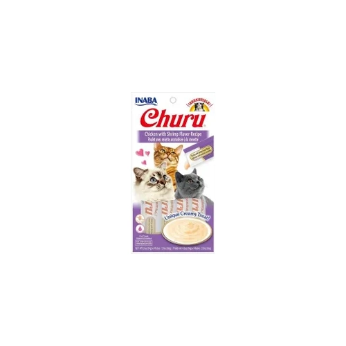 Inaba Cat Churu Puree Chicken With Shrimp 56G 6Pk(Om6) 