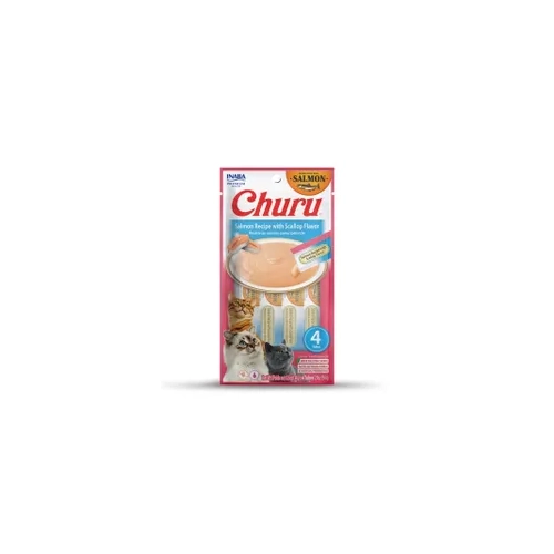 Inaba Cat Churu Puree Salmon Scallop 56G 6Pk (Om6) 
