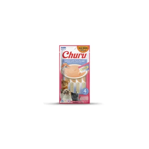 Inaba Cat Churu Puree Salmon Tuna 56G 6Pk (Om6) 