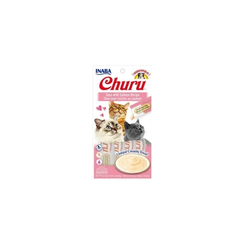 Inaba Cat Churu Puree Tuna With Salmon 56G 6Pk (Om6) 