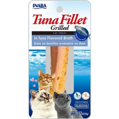 Inaba Cat Grilled Tuna Fillet In Tuna Broth 15G 6Pk(Om6) 