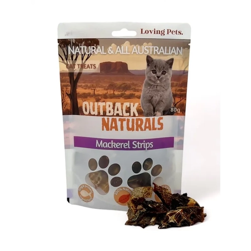 Loving Pets Mackerel Strips Cat Treats 80G 