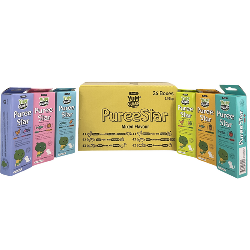 Yumguard Kitty Puree Star Mixed Flavours 24 
