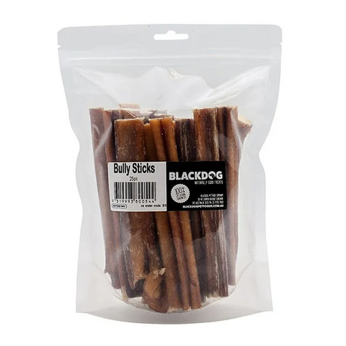 Black Dog Bully Sticks 25Pk (Om25) 