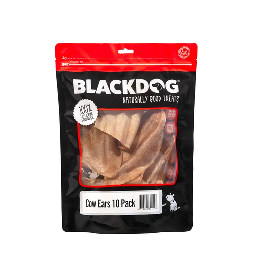 Black Dog Cow Ears 10Pk  