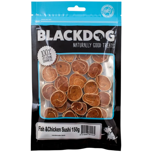 Black Dog Fish & Chicken Sushi 150G 