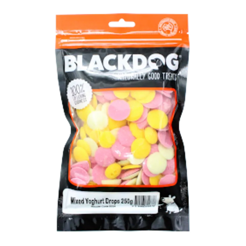 Black Dog Mixed Yoghurt Drops 250G 