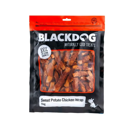 Black Dog Sweet Potato & Chick Wrap 1Kg 