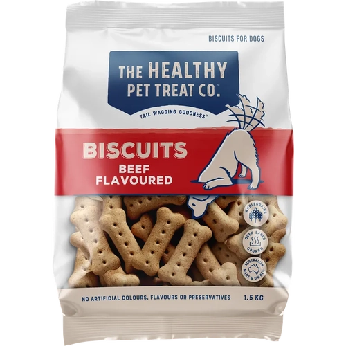 Healthy Pet Treat Co Beef Biscuits 1.5Kg 
