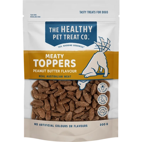 Healthy Pet Treat Co Meaty Toppers Peanut Butter 200G 