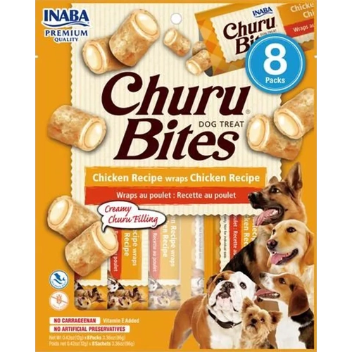 Inaba Dog Churu Bites Chicken Wraps 96G 6Pk(Om6) 