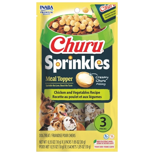 Inaba Dog Churu Sprinkles Chicken  With Vegetables 30G ( 