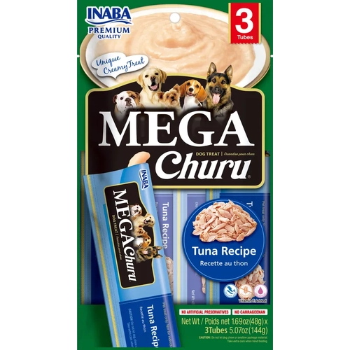 Inaba Dog Mega Churu Puree Tuna 144G 6Pk(Om6) 