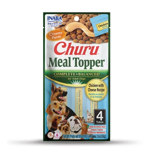 Inaba Dog Churu Meal Topper Chicken Cheese 144G 6Pk (Om6) 