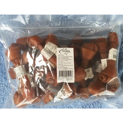 Petrite Tasty Chew Bone 20Pce Peanut Butter 6" 