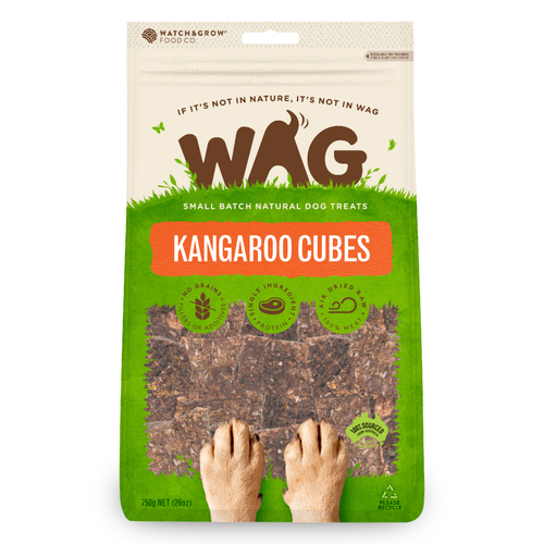 Wag Kangaroo Cubes 750G  