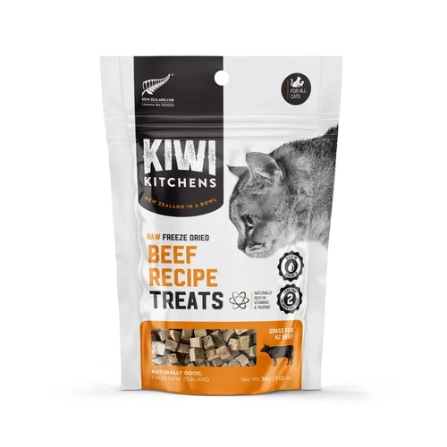 Kiwi Kitchens Freeze Dried Beef Cat Treat 30G 