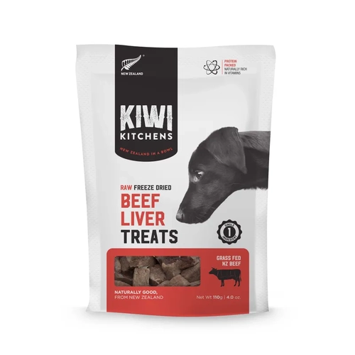 Kiwi Kitchens Freeze Dried Beef Liver Treat 110G 