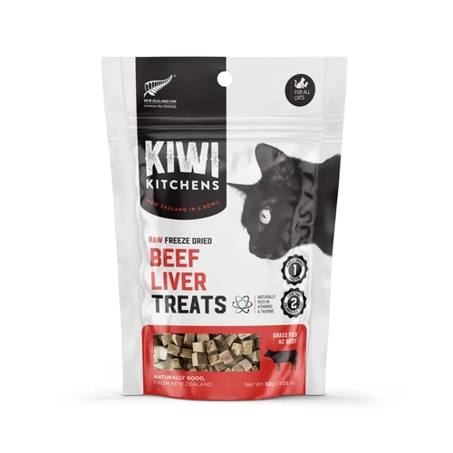 Kiwi Kitchens Freeze Dried Beef Liver Cat Treat 30G 