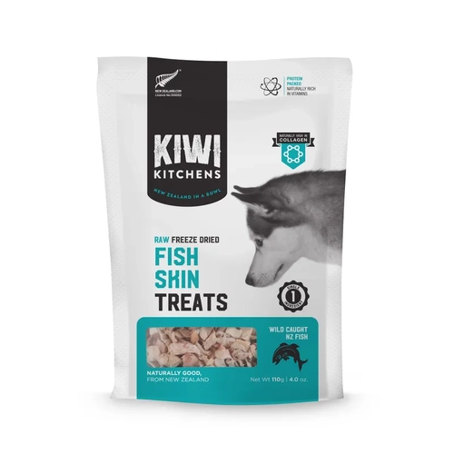 Kiwi Kitchens Freeze Dried Fish Skin Treat 110G 