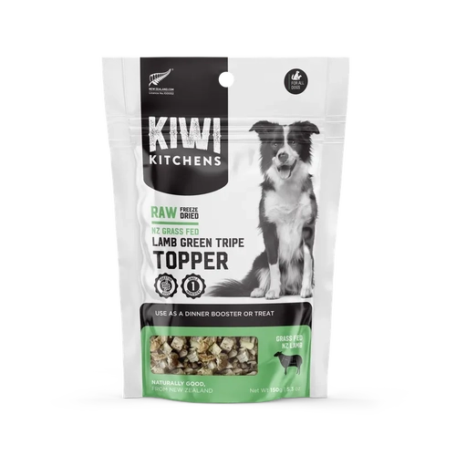 Kiwi Kitchens Freeze Dried Lamb Grn Tripe Dog Topper 150G 