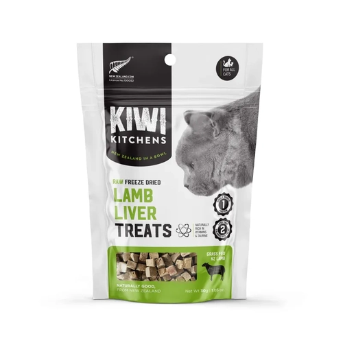 Kiwi Kitchens Freeze Dried Lamb Liver Cat Treat 30G 