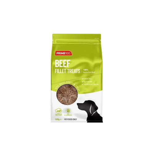 Prime100 Fillet Beef Treats 100G 