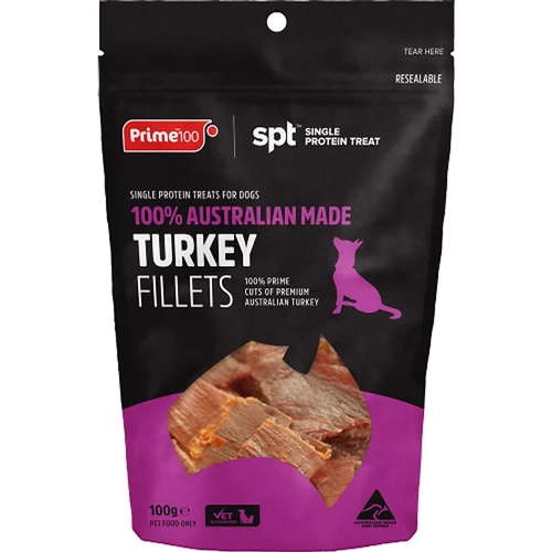 Prime100 Turkey Fillet Treats 100G 