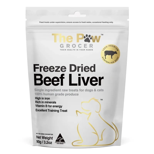 The Paw Grocer Freeze Dried Beef Liver 90G 