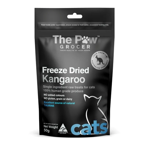 The Paw Grocer Black Label Freeze Dried Kangaroo Cats 50G