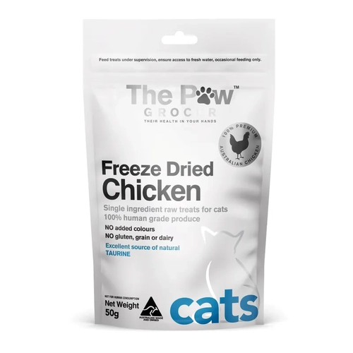 The Paw Grocer White Cat Freeze Dried Chicken Thigh 50G 