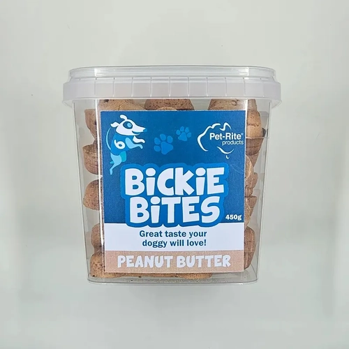 Petrite Bickie Bites Peanut Butter 450G Tub 