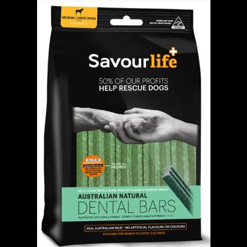 Savourlife Australian Natural Dental Bars Med/Large 5 Bars 