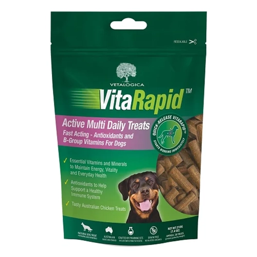 Vitarapid Active Multi Daily Treats For Dogs 210G 