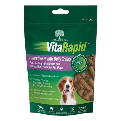 Vitarapid Digestive Daily Treats For Dogs 210G 