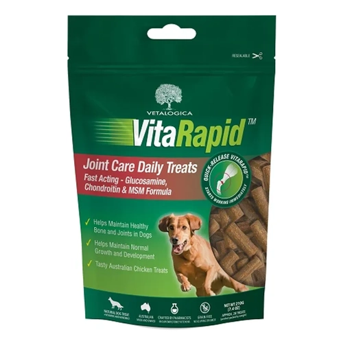 Vitarapid Joint Care Daily Treats For Dogs 210G 