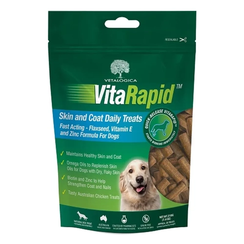 Vitarapid Skin&Coat Daily Treats For Dogs 210G 