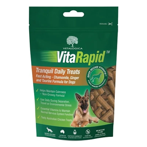 Vitarapid Tranquil Daily Treats For Dogs 210G 