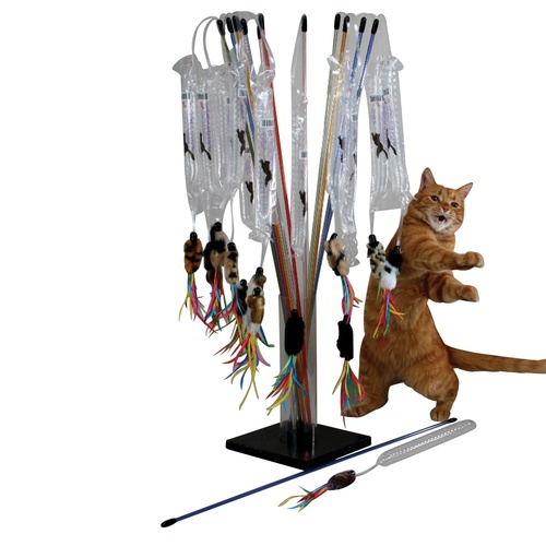 PURRfect Go-Fur-It Interactive Cat Toy with Springy Wand & Teasers