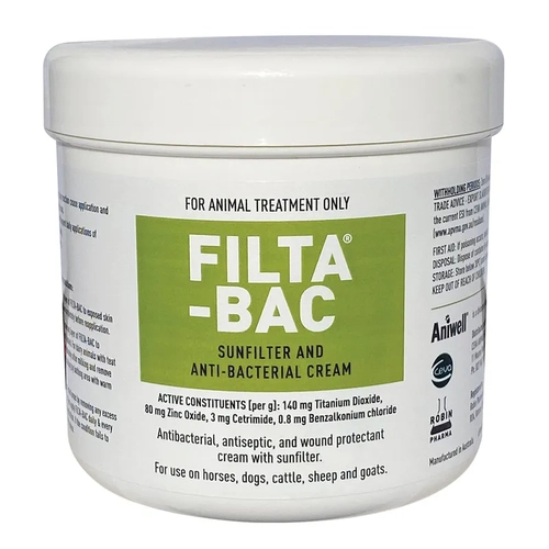Ceva Filta-Bac Sunfilter & Anti-Bacterial Cream 500G Jar 