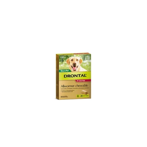 Drontal Chew Bay-O-Pet Lge Dog 35Kg 20'S 