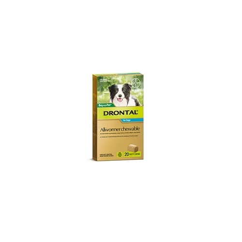 Drontal Chew Bay-O-Pet Med Dog 10Kg 20'S 