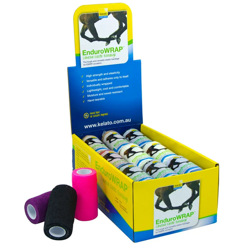 Kelato Endurowrap Cohesive Bondage Assorted Bright 18Pack  
