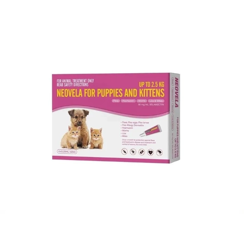 Neovela For Puppies & Kittens (Up To 2.5Kg) 4 Pack 